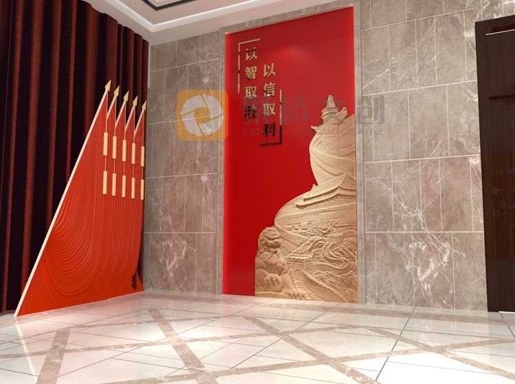 企業大廳浮雕展示設計